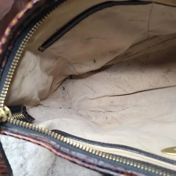 Brahmin Black and brown leather Satchel - Picture 10 of 14